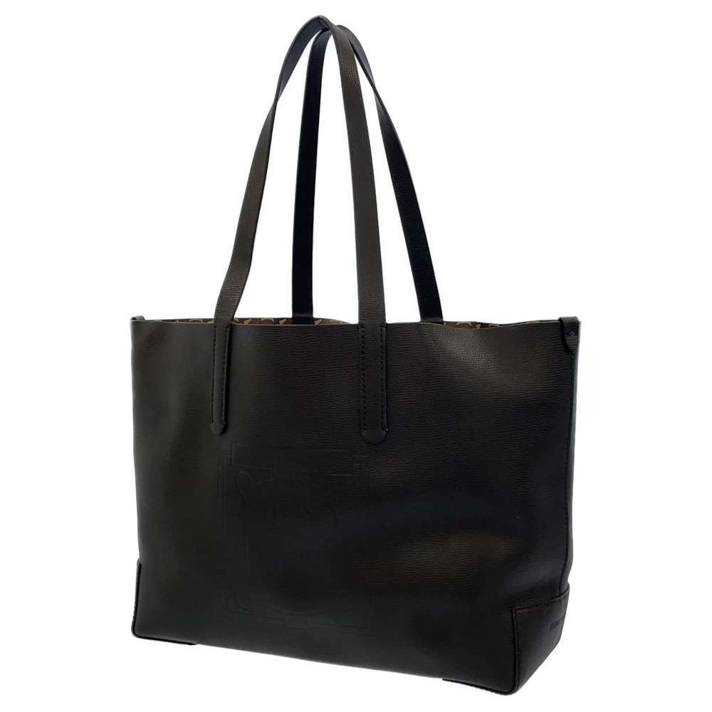 Burberry Tote Bag Embossed Monogram Morph Bag Black